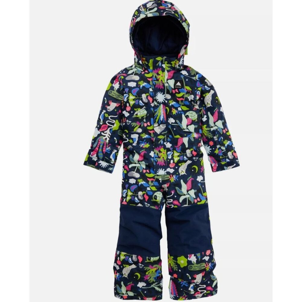Burton Toddler One Piece Snowsuit 3T Moonlit Grove Fleece-Lined Bluesign